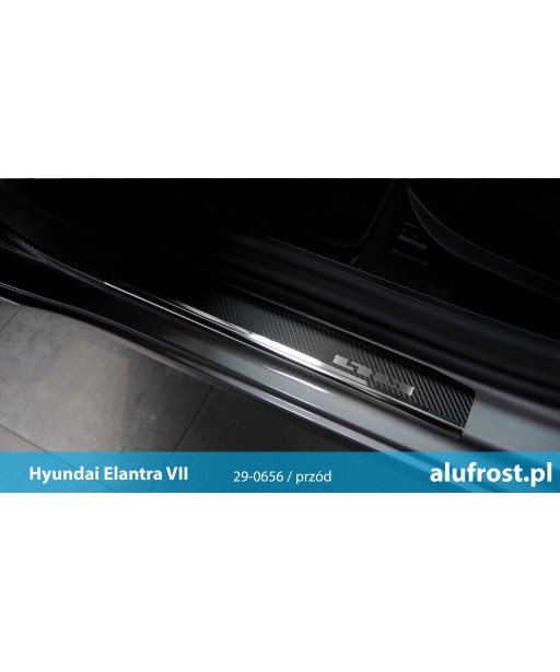 Door sills + carbon foil HYUNDAI ELANTRA VII
