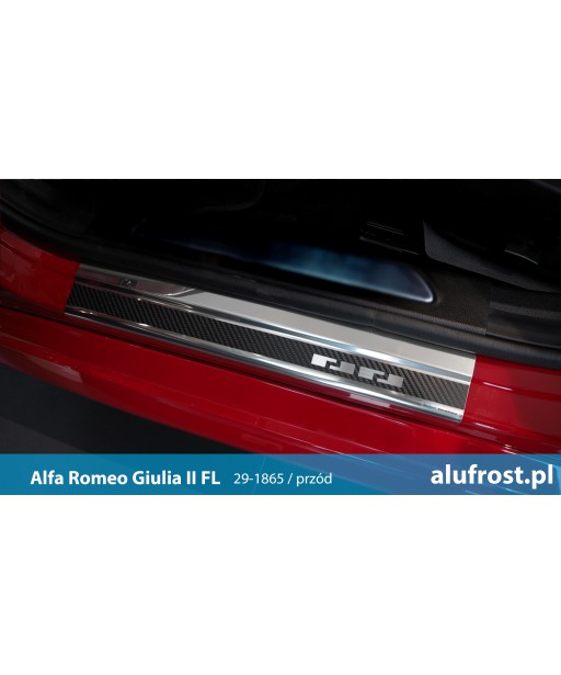 Nakładki progowe + folia karbonowa ALFA ROMEO GIULIA II FL