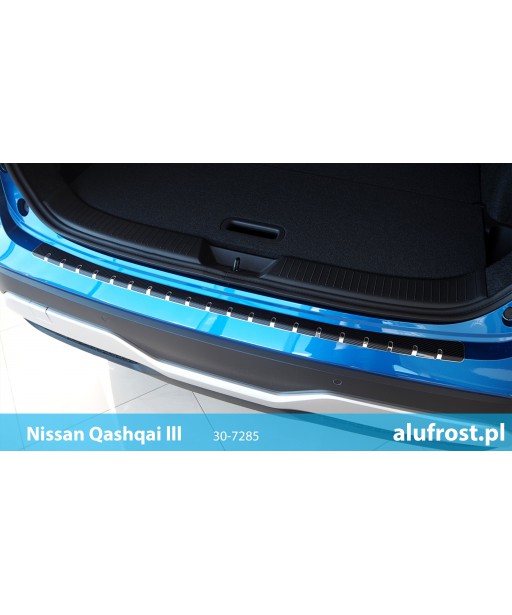 Rear bumper protector + carbon foil NISSAN QASHQAI III / III FL