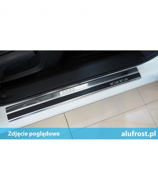 Door sills + carbon foil FORD TRANSIT CONNECT II / III (L2) / TOURNEO CONNECT II (L2)