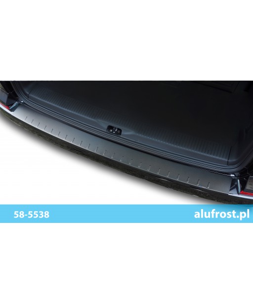 Rear bumper protector (black matt) VW T6 / T6.1 TRANSPORTER, CARAVELLE (hatch)