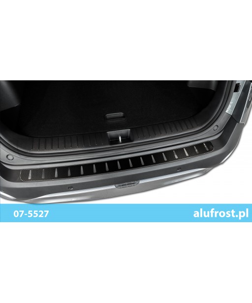 Rear bumper protector (steal + carbon foil) KIA SPORTAGE V