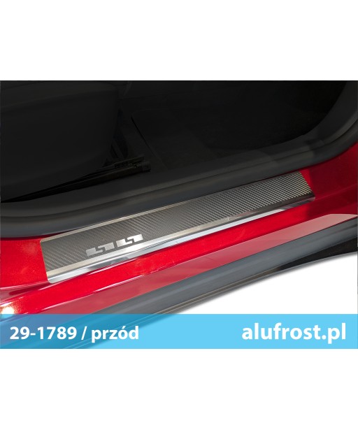 Nakładki progowe + folia karbonowa MG S5 EV