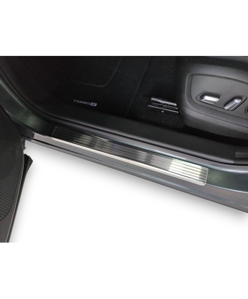 Nakładki progowe (stal + poliuretan) CHERY TIGGO 8