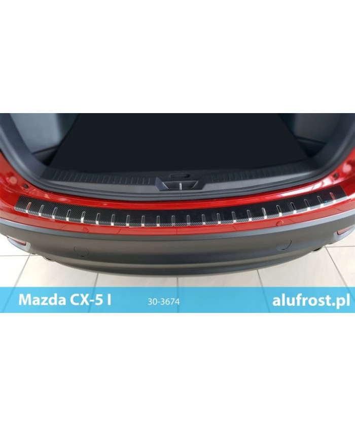 Nakładka na zderzak + folia karbonowa MAZDA CX5 Alufrost
