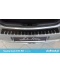 Rear bumper protector + carbon foil TOYOTA AURIS II FL 5D