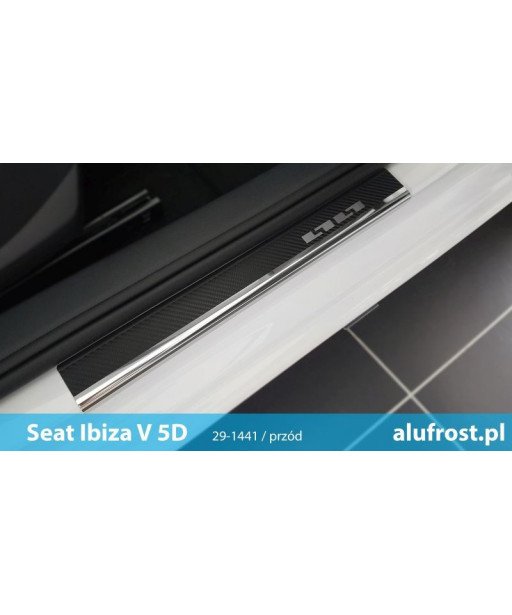 Door sills + carbon foil SEAT IBIZA V 5D