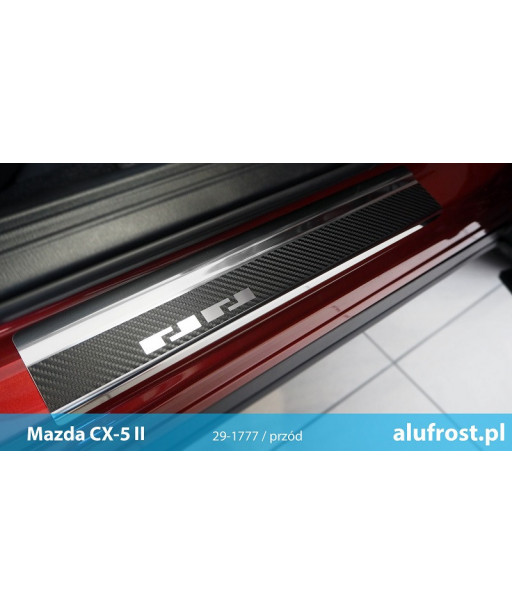 Nakładki progowe + folia karbonowa MAZDA CX-5 II / CX-5 III