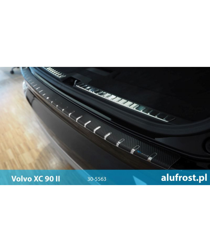 Nakładka na zderzak + folia karbonowa VOLVO XC90 II Alufrost