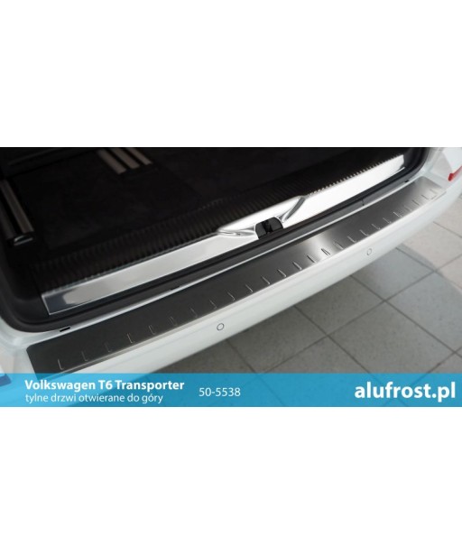 Rear bumper protector (inox) VW T6 / T6.1 TRANSPORTER, CARAVELLE (hatch)