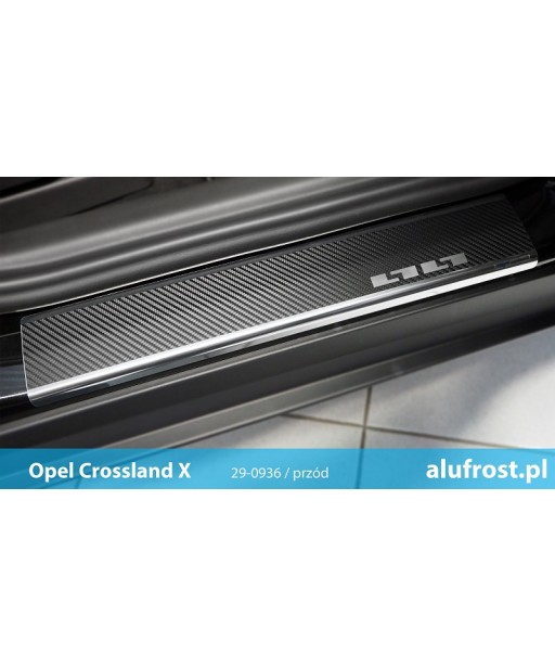 Door sills + carbon foil OPEL CROSSLAND X / CROSSLAND X FL