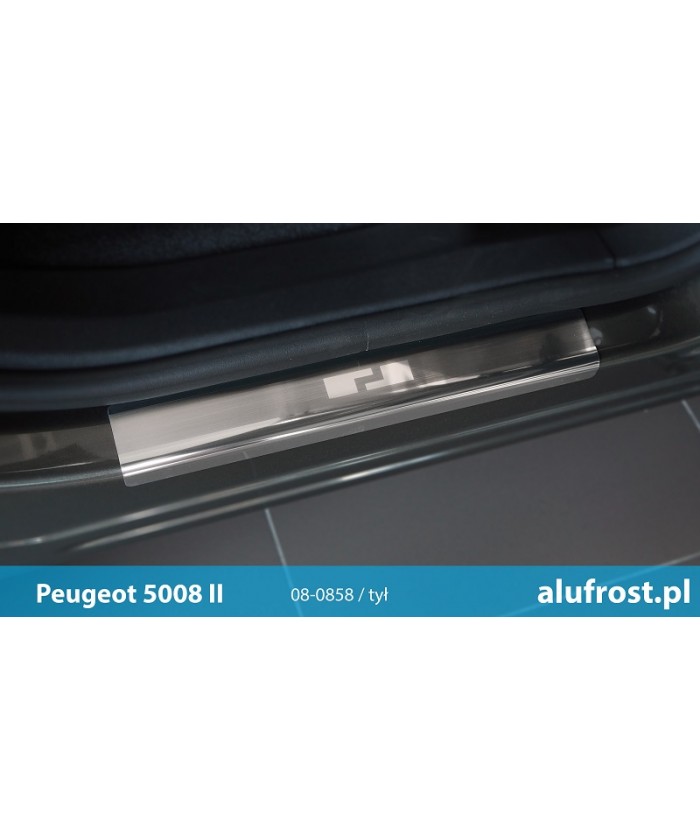 Plaques De Seuil En Acier Inoxydable Pour Peugeot 5008 - Protègent Contre Les Rayures Et L'usure - Installation Facile Adhésive