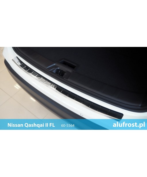 Rear bumper protector (mirror) NISSAN QASHQAI II FL