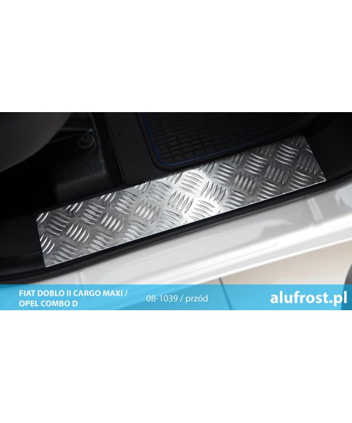 Footplates (aluminum, front) FIAT DOBLO II CARGO MAXI / OPEL COMBO D