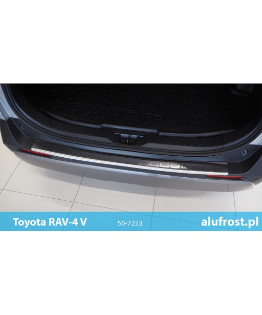 Rear bumper protector (inox) TOYOTA RAV-4 V (dedicated for the lacquered bumper)
