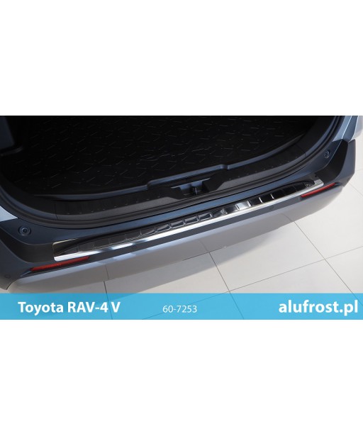 Rear bumper protector (mirror) TOYOTA RAV-4 V (dedicated for the lacquered bumper)