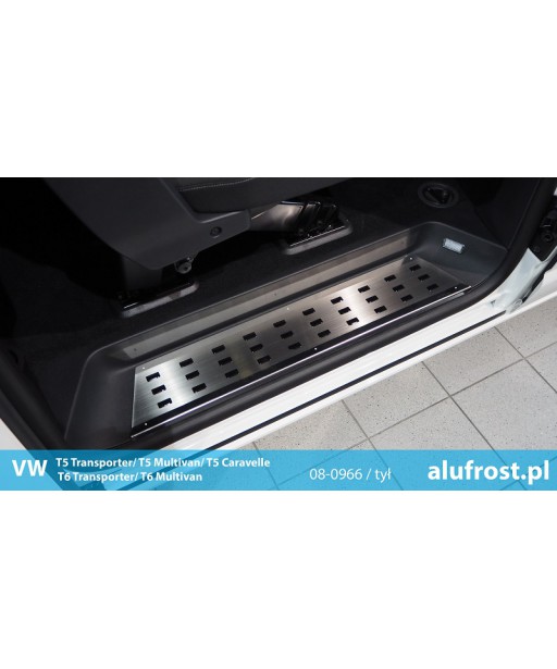 Protection de marche intérieure (acier inoxydable, arrière) VW T5, T6, T6.1 - TRANSPORTER, CARAVELLE